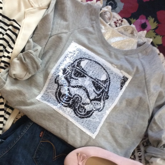 reversible sequin shirt star wars